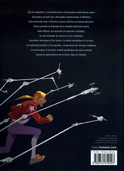 Verso de l'album L'Incal Première partie