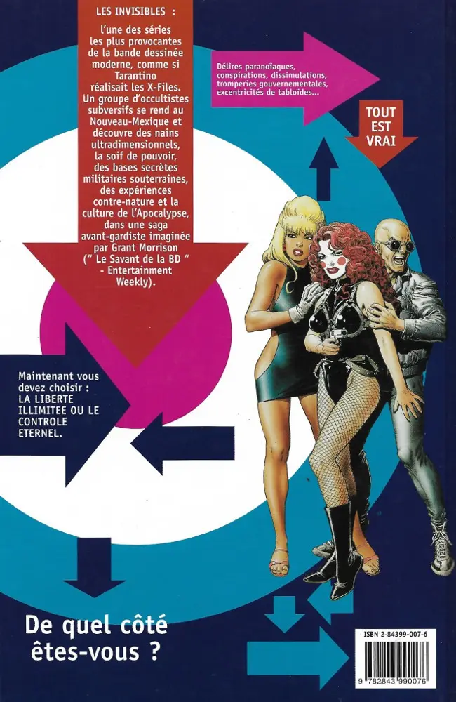 Verso de l'album Les Invisibles Tome 1 Science Occultée