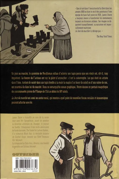 Verso de l'album Le Jour du marché