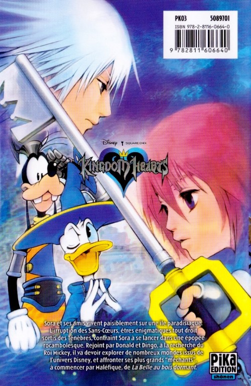 Verso de l'album Kingdom Hearts 01