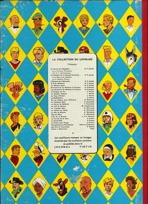 Verso de l'album Lefranc Tome 2 L'ouragan de feu