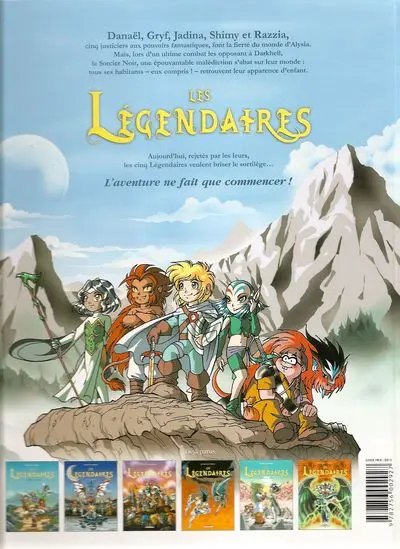 Verso de l'album Les Légendaires Tome 6 Main du futur
