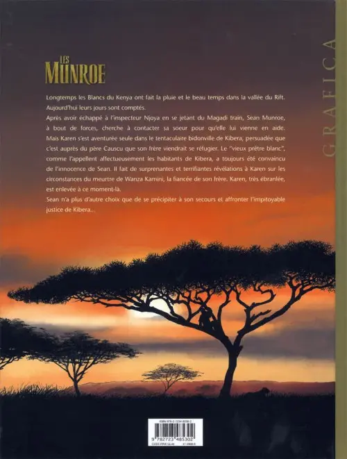Verso de l'album Les Munroe Tome 3 Les larmes de Kibera