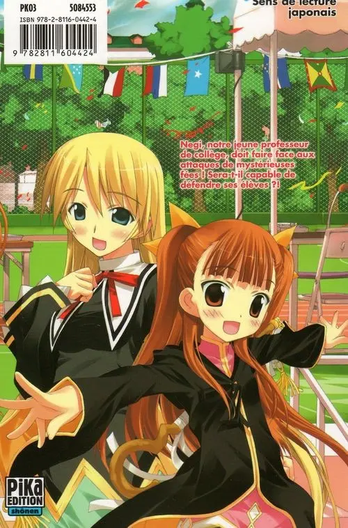 Verso de l'album Negima !? neo - Le Maître Magicien 3