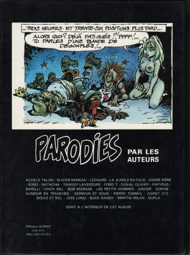Verso de l'album Parodies Tome 1 Parodies - 1