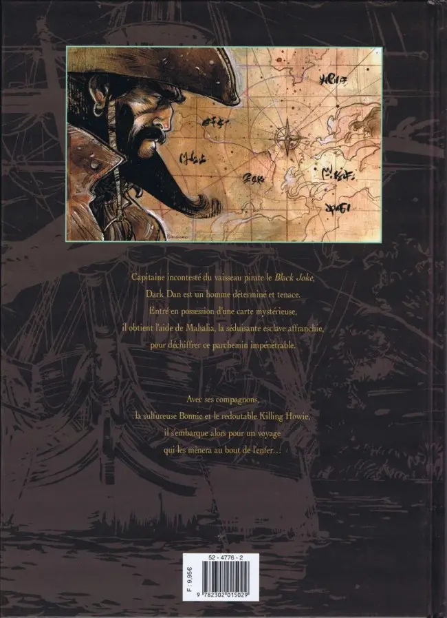 Verso de l'album Pavillon Noir Tome 1 D'écume et de sang