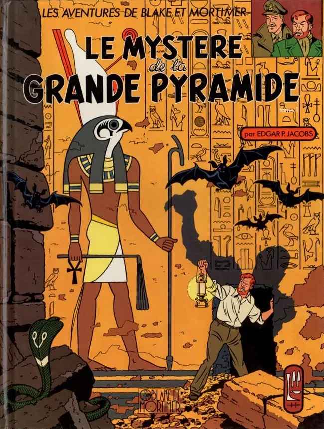 Couverture de l'album Blake et Mortimer Tome 4 Le Mystère de la Grande Pyramide - Tome 1