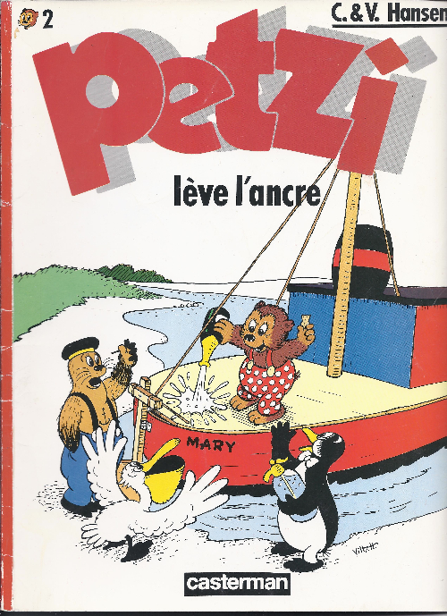 Couverture de l'album Petzi Tome 2 Petzi lève l'ancre