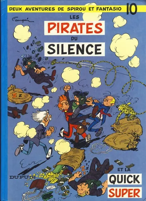 Couverture de l'album Spirou et Fantasio Tome 10 Les pirates du silence