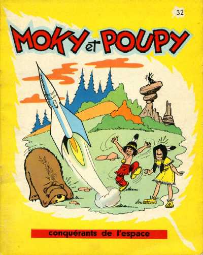 Couverture de l'album Moky et Poupy Tome 32 Moky et Poupy Conquérants de l'espace