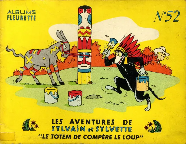 Couverture de l'album Sylvain et Sylvette Tome 52 Le totem de compère le loup