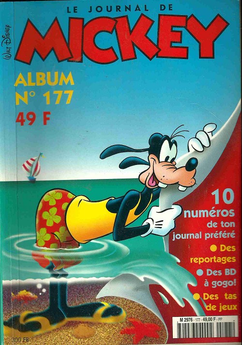 Couverture de l'album Le Journal de Mickey Album N° 177