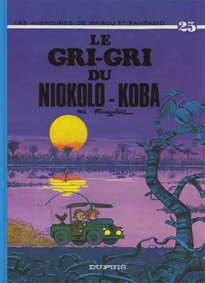 Couverture de l'album Spirou et Fantasio Tome 25 Le gri-gri du Niokolo-Koba