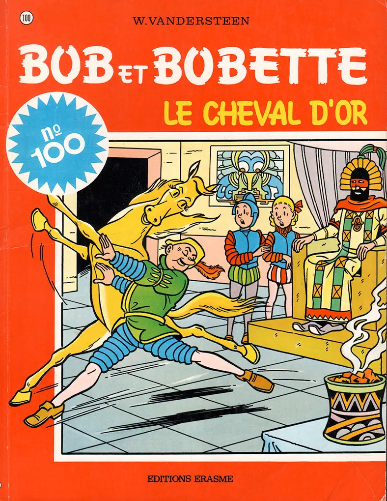 Couverture de l'album Bob et Bobette Tome 100 Le cheval d'or