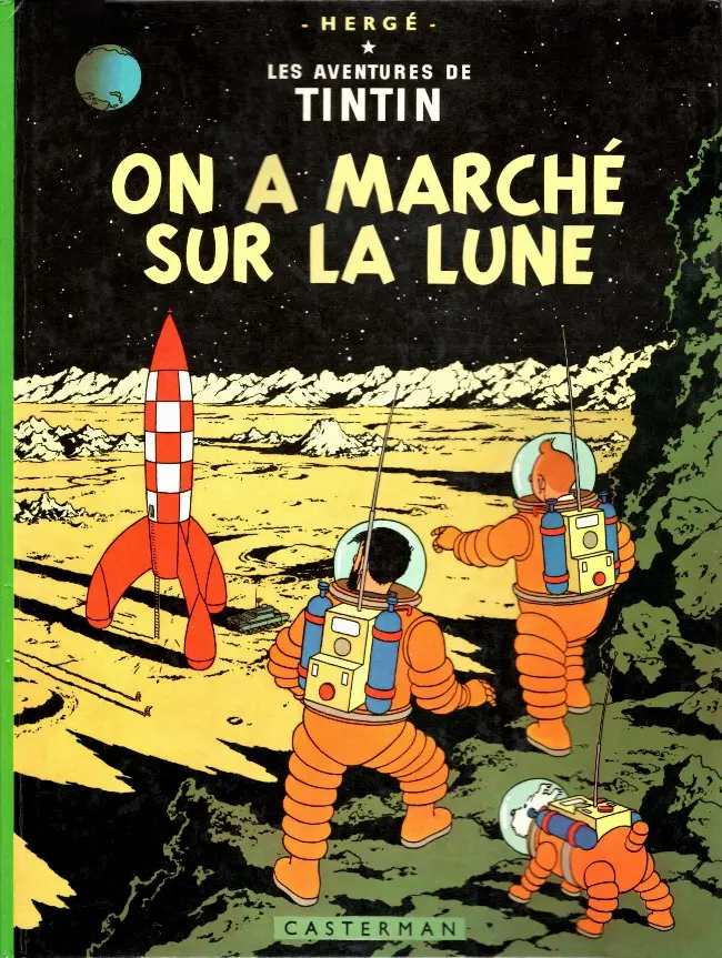 Couverture de l'album Tintin Tome 17 On a marché sur la Lune