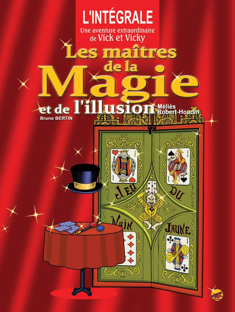 Couverture de l'album Les aventures de Vick et Vicky Les maîtres de la magie et de l'illusion - Méliès, Robert-Houdin