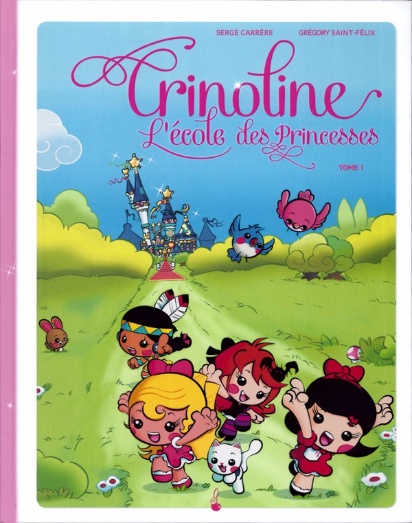 Couverture de l'album Crinoline, l'école des princesses Tome 1 Oh les amoureux !