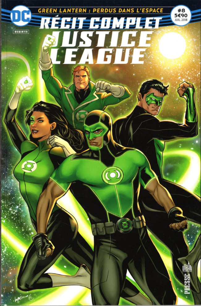 Couverture de l'album Justice League - Récit Complet #8 Green Lantern : Perdus dans l'espace