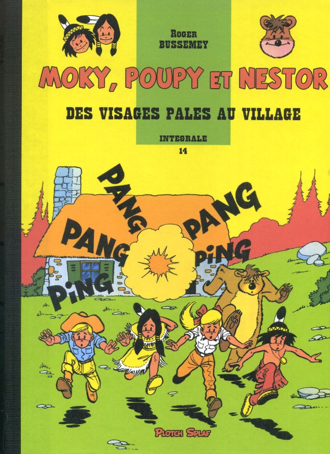 Couverture de l'album Moky, Poupy et Nestor Tome 14 Des visages pâles au village