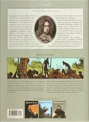 Verso de l'album Robinson Crusoé Volume 3
