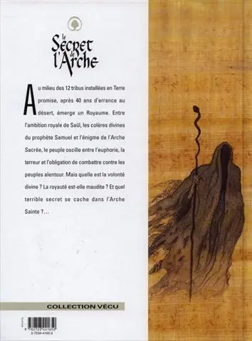 Verso de l'album Le secret de l'Arche Tome 1 Saül