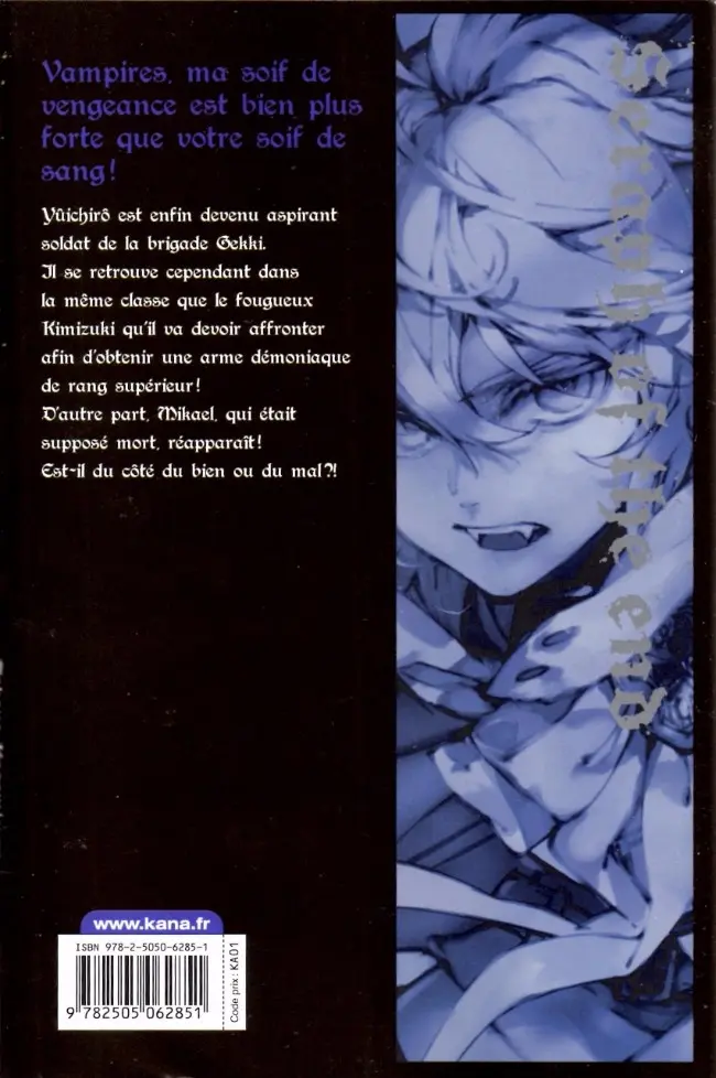 Verso de l'album Seraph of the End 2