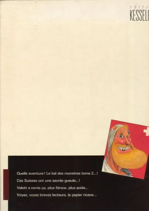 Verso de l'album Swiss monsters Tome 2