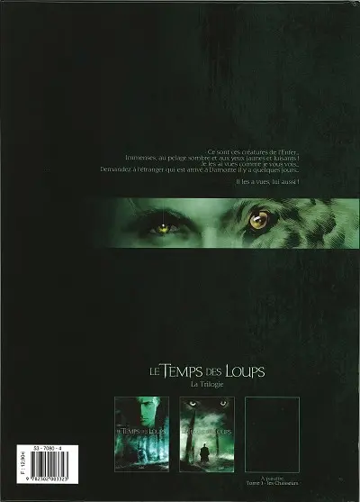 Verso de l'album Le Temps des loups Tome 2 Le prix du sang