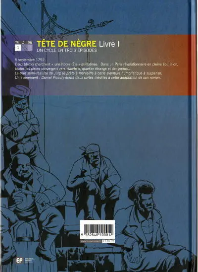 Verso de l'album Tête de nègre Tome 1