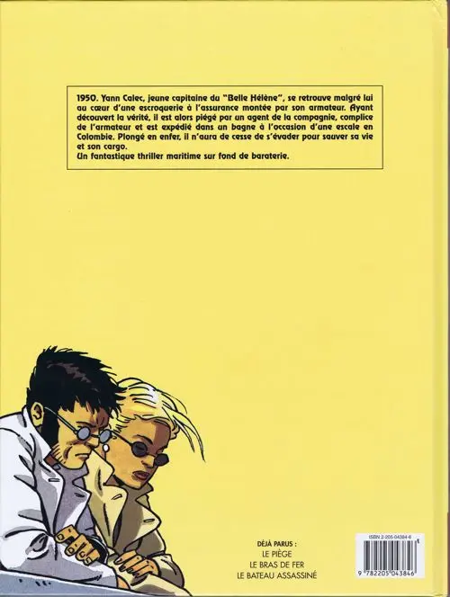 Verso de l'album Tramp Tome 3 Le bateau assassiné