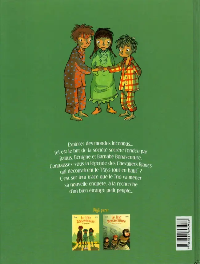Verso de l'album Le Trio Bonaventure Tome 2 Le pays tout en haut