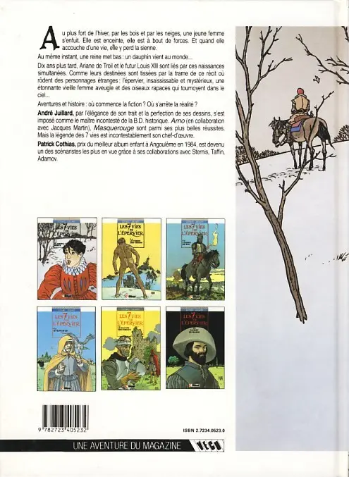 Verso de l'album Les 7 Vies de l'Épervier Tome 1 La blanche morte