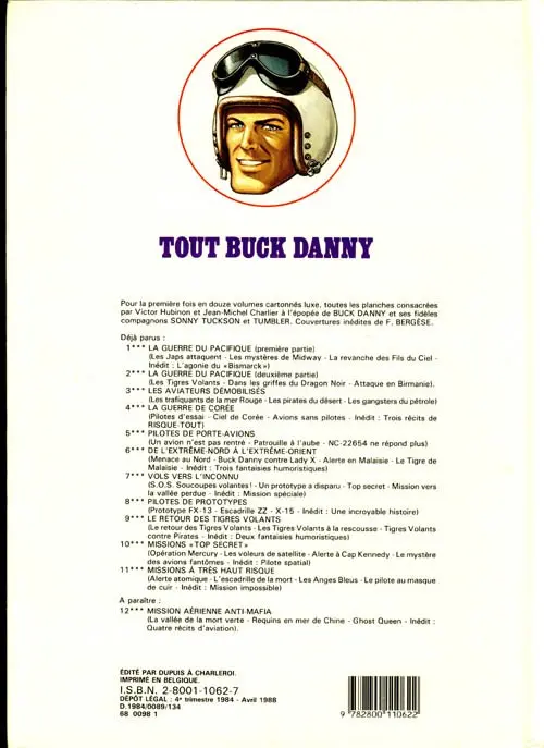 Verso de l'album Tout Buck Danny Tome 4 La Guerre de Corée
