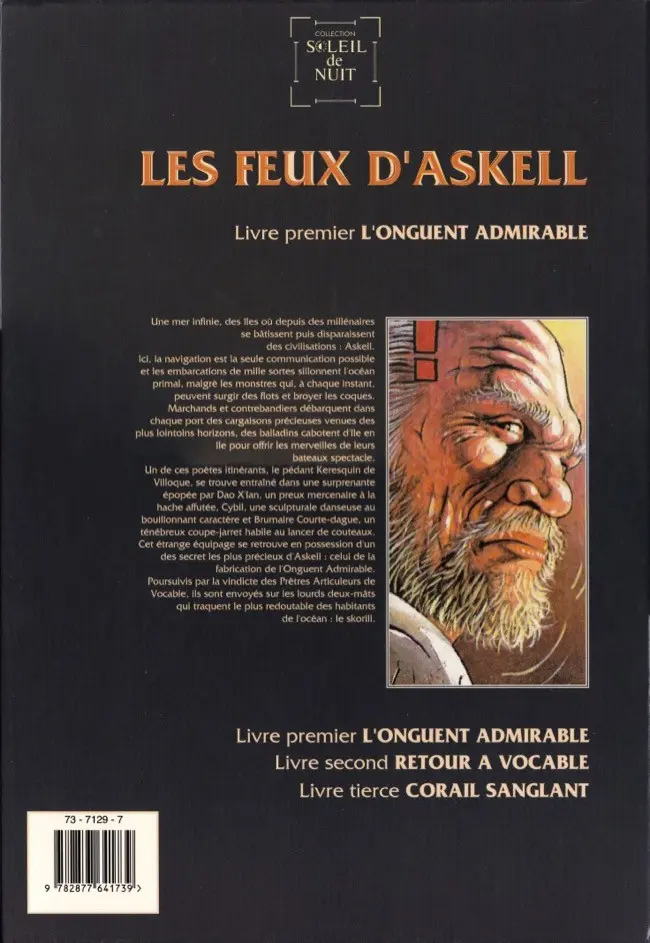 Verso de l'album Les Feux d'Askell Tome 1 L'onguent admirable