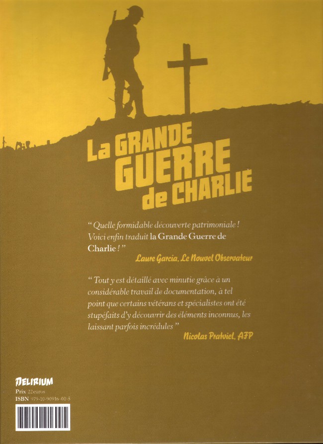 Verso de l'album La Grande Guerre de Charlie Volume 2 La bataille de la Somme - 2