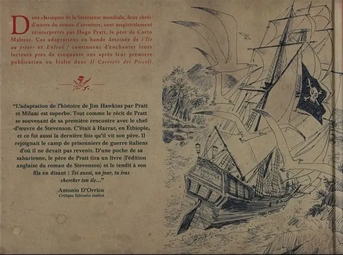 Verso de l'album L'Île au trésor L'Île au trésor suivi de Enlevé !