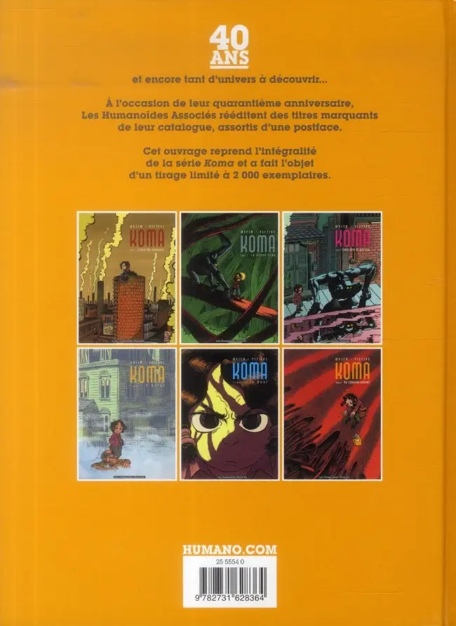 Verso de l'album Koma