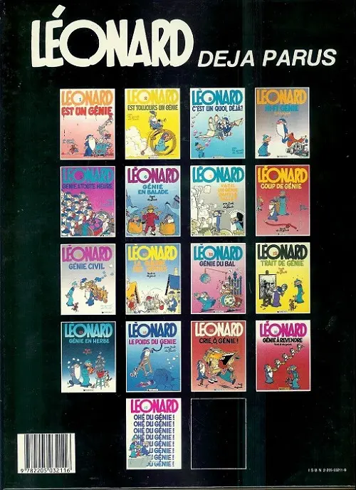 Verso de l'album Léonard Tome 4 Hi-fi Génie