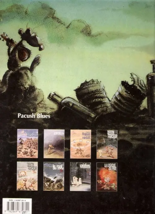 Verso de l'album Pacush Blues Tome 4 Quatrième dimension : Destin farceur crescendo