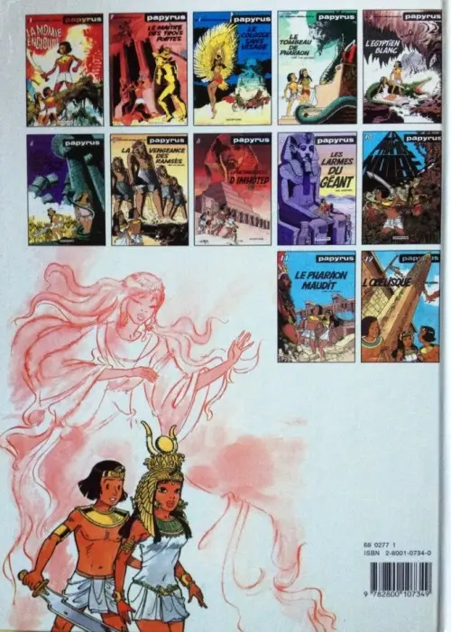 Verso de l'album Papyrus Tome 4 Le Tombeau de Pharaon