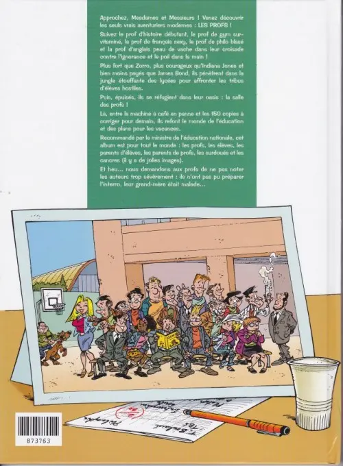 Verso de l'album Les Profs Tome 2 Loto et colles