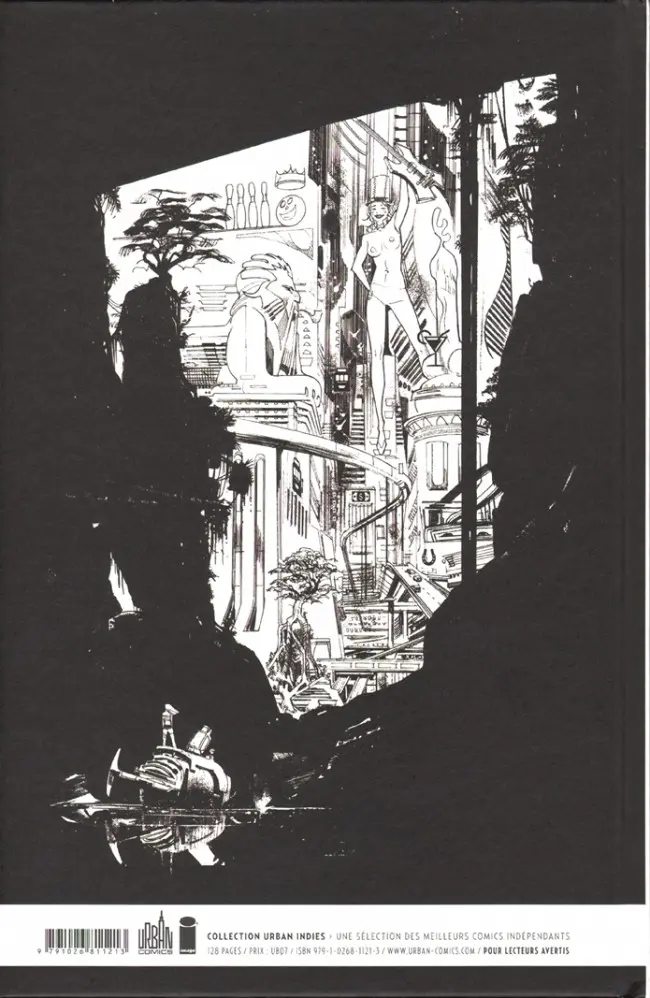 Verso de l'album Tokyo Ghost Tome 2 Enfer digital