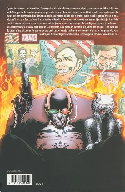 Verso de l'album Transmetropolitan Tome 3 Seul dans la ville