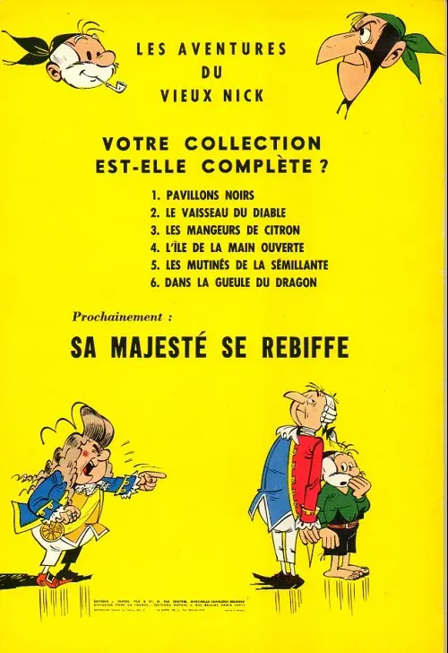 Verso de l'album Le Vieux Nick et Barbe-Noire Tome 6 Dans la gueule du dragon
