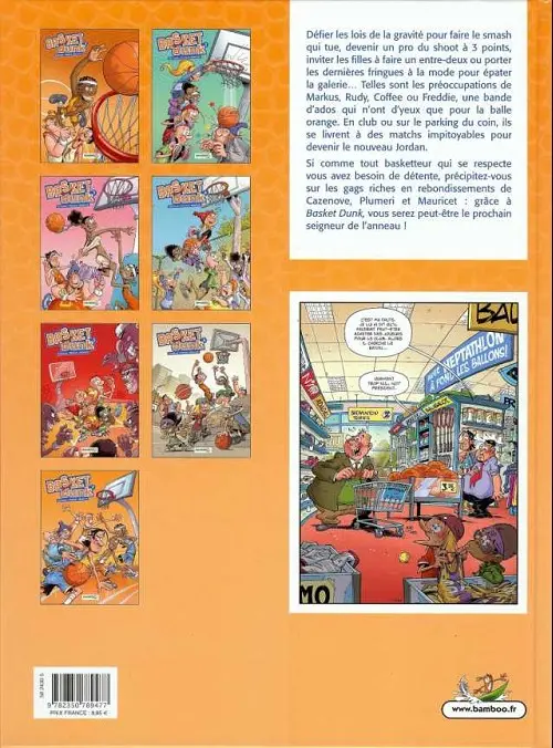 Verso de l'album Basket dunk Tome 7