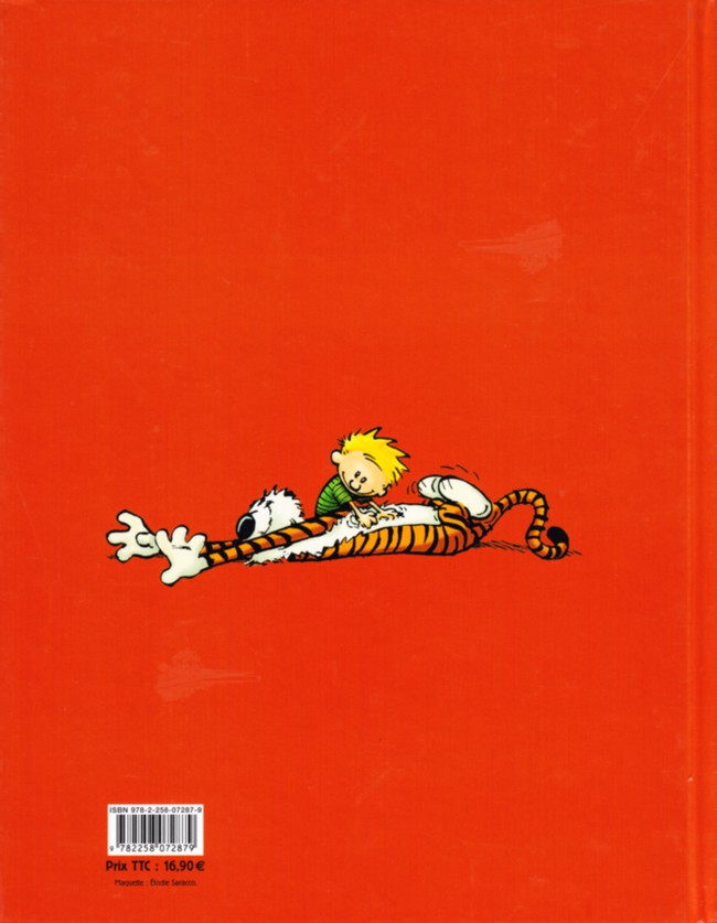 Verso de l'album Calvin et Hobbes Intégrale 5