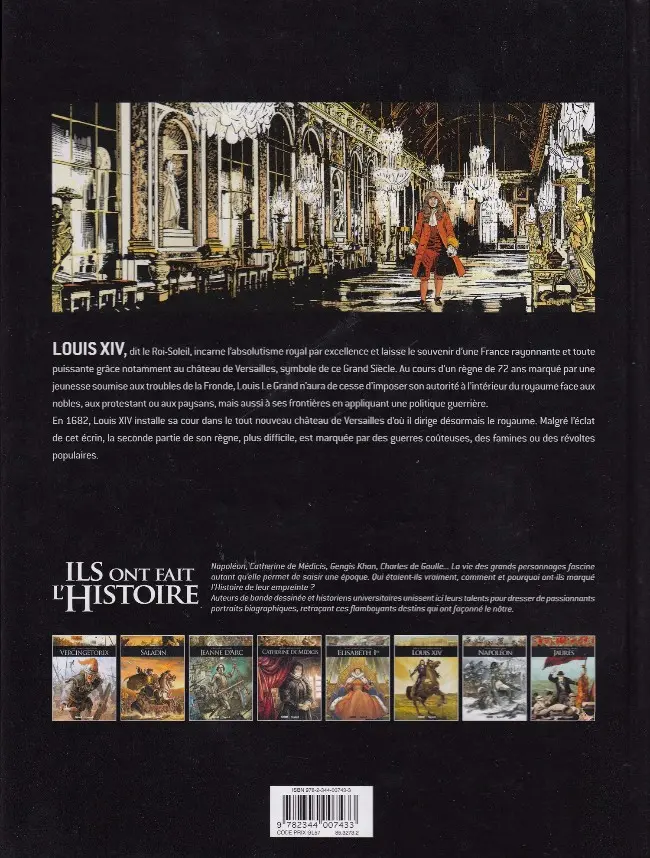 Verso de l'album Ils ont fait l'Histoire Tome 16 Louis XIV - Tome 2/2