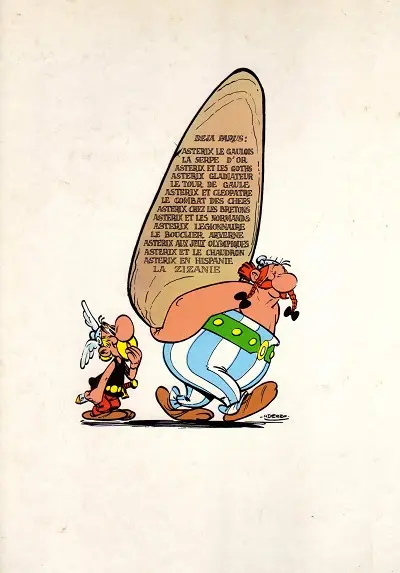 Verso de l'album Astérix Tome 15 La zizanie