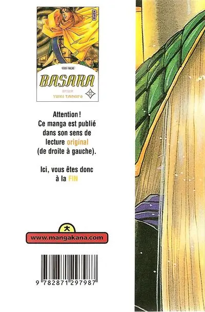 Verso de l'album Basara 22
