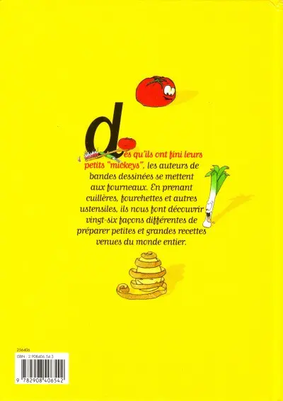 Verso de l'album La Bd fait sa cuisine